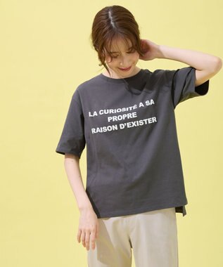 ANY オーガビッツアソートプリントTシャツ グレーロゴ
