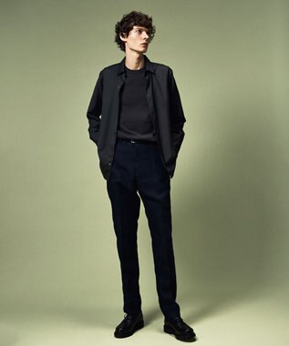 JOSEPH HOMME ファインクレスコクレープ　半袖ニット グレー系