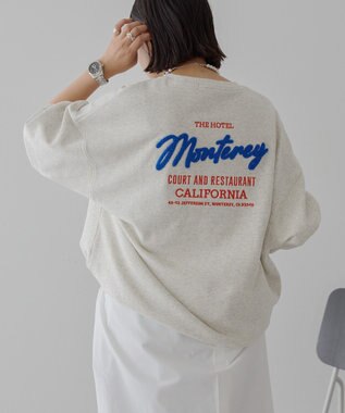 AMERICAN HOLIC サガラ刺繍裏毛プルオーバー