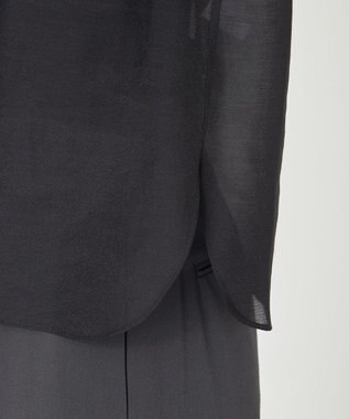 NAVE 【Nave・手洗い可】オーガンジーブラウス ブラック系