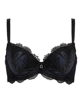 BRADELIS New York 【BRADELIS New York/ 育乳補整ブラ・STEP2 寄せる】ローズステップ2ブラ26S1 補正下着 しっかり谷間を作るブラ ブラック