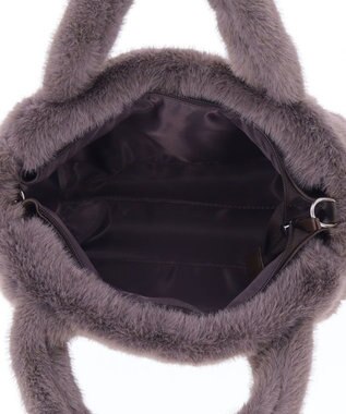 CLATHAS モリオン 2wayファーバッグ グレー