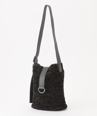 ICB ソフトワンショルダーバッグ ファーコンビ系