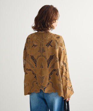 Green Parks ・ＥＬＥＮＣＡＲＥ　ＤＵＥ　レーシーカーディガン Camel