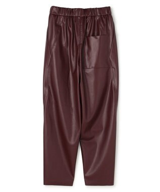 BEIGE， HYAL / フェイクレザーカービーラインイージーパンツ Bordeaux