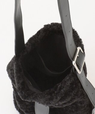 ICB ソフトワンショルダーバッグ ファーコンビ系