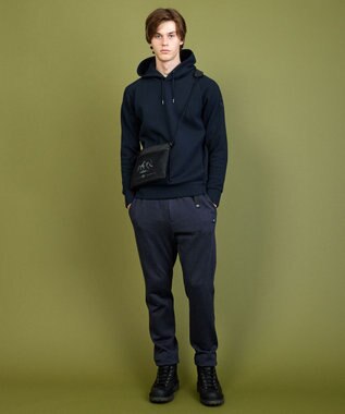 JOSEPH ABBOUD MOUNTAIN 【ストレッチ/吸湿発熱/蓄熱保温/裏起毛 】ソフトサーモテリー パンツ ネイビー系