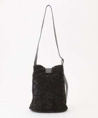 ICB ソフトワンショルダーバッグ ファーコンビ系