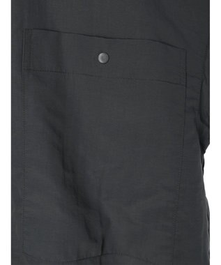 CRAFT STANDARD BOUTIQUE ＢＩＧポケットナイロンブラウス Charcoal Gray