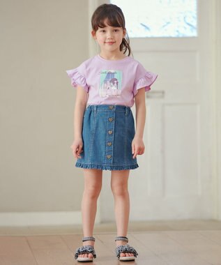 ANY KIDS デニム ミニ スカート インディゴ