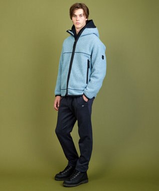 JOSEPH ABBOUD MOUNTAIN 【ストレッチ/吸湿発熱/蓄熱保温/裏起毛 】ソフトサーモテリー パンツ ネイビー系