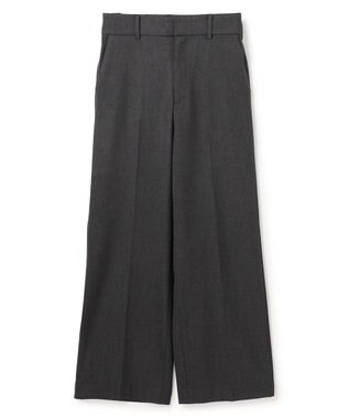 UNFILO 【ウエストゴム/14サイズ展開】beauty warm pants ワイド チャコール