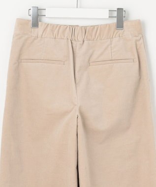 J.PRESS LADIES 【洗える】ハイブリッドAIRDUROY ワイド パンツ ベージュ系