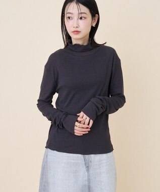 AMERICAN HOLIC シアーハイネックインナー Charcoal Gray