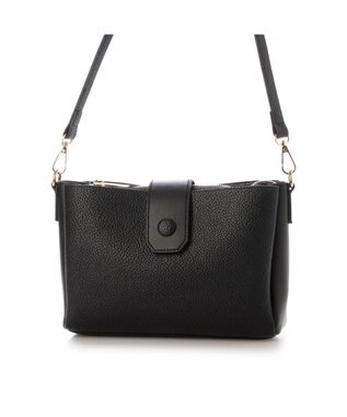 UNBILLION カシュカシュ cachecache / 横型3つ口ショルダーバッグ ブラック