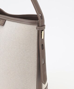 J.PRESS LADIES 【2way】Bucket キャンバス バッグ モカ系