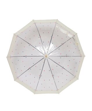 MOONBAT POLO RALPH LAUREN（ポロ ラルフローレン） 長傘 ビニール傘 ポロポニー バイカラー 10本骨 オフホワイト