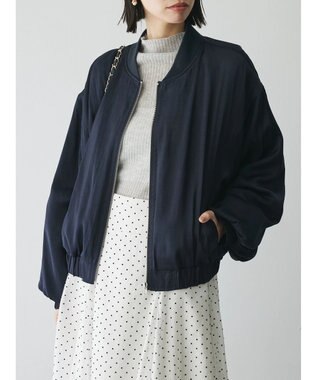 Green Parks AnriettMusee ラメ切替スリーブリブシアーニット Light Gray