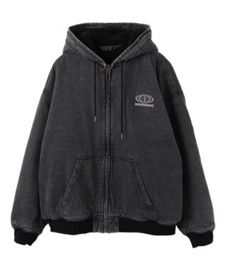 WEGO 【ユニセックス着用ITEM】ワーカーズボアフードブルゾン ブラックその他