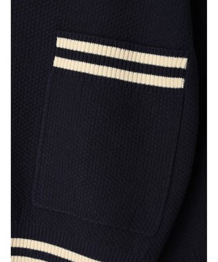 earth music&ecology セーラーニットカーディガン Navy