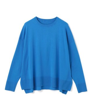 UNFILO L マイビューティ クルーネック ニット ブルー