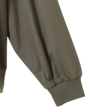 Green Parks グログランテープ配色ドッキングプルオーバー Khaki