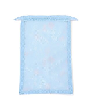 Chacott フラワー半メッシュ巾着M ベビーブルー