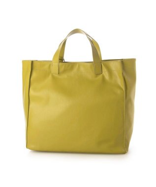 UNBILLION カシュカシュ cachecache / ガーメント合皮ショッパートートバッグ ライトグリーン