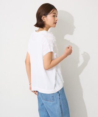 CRAFT STANDARD BOUTIQUE シアーフリンジスキッパーニットプルオーバー White