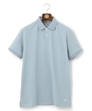 J.PRESS MEN レジメンタル ポロシャツ サックスブルー系