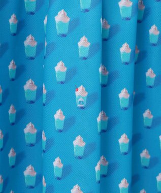 23区GOLF 【WOMEN】【接触冷感・UVケア・吸水速乾】アイス柄 切替ワンピース サックスブルー系