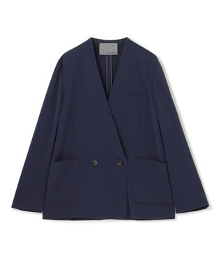 uncrave 【接触冷感・撥水・洗濯機洗い可】クールタッチツイル ジャケット（uncrave STANDARD） ネイビー