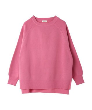 earth music&ecology サイドスリットルーズチュニック Pink