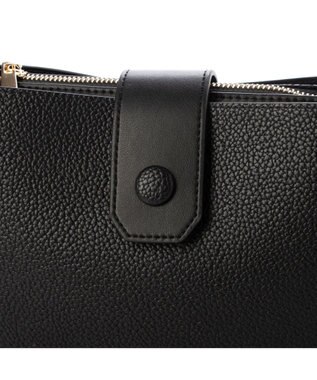 UNBILLION カシュカシュ cachecache / 横型3つ口ショルダーバッグ ブラック