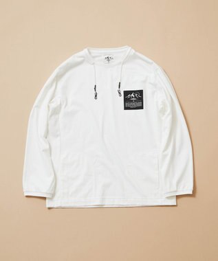 JOSEPH ABBOUD MOUNTAIN 【UNISEX】マスクホルダー付 オーガニックTシャツ ホワイト系