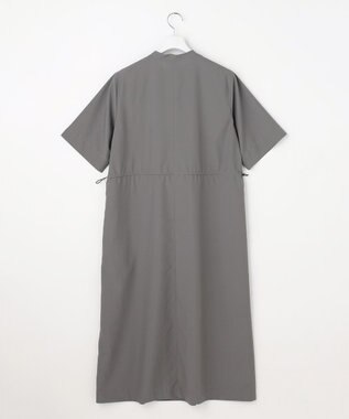 J.PRESS LADIES S ソフトタフタクロス シャツ ワンピース グレー系
