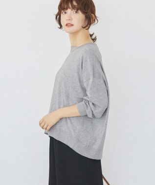 AMERICAN HOLIC バイパチルーズニットプルオーバー Light Gray Mixture