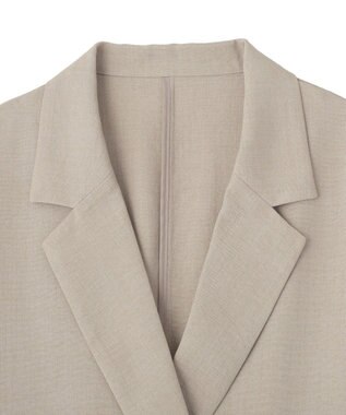 AMERICAN HOLIC 【先行予約】【イージーケア】リネンライク半袖ジャケット Gray Beige