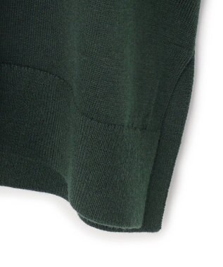 23区 L ニットセットアップ プリーツコンビ ワンピース ダークグリーン系