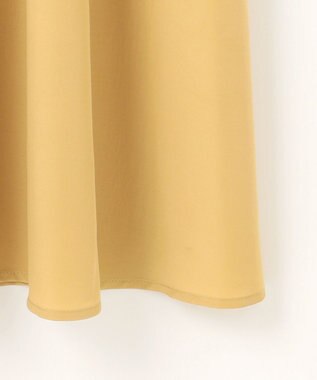 ANY SIS 【洗える】フロントボタンギャザー ワンピース マスタード