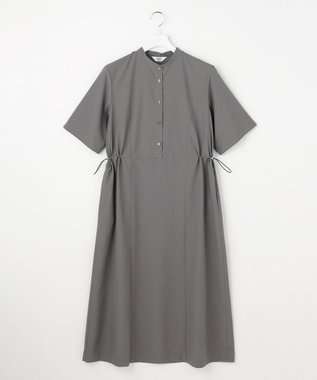 J.PRESS LADIES S ソフトタフタクロス シャツ ワンピース グレー系