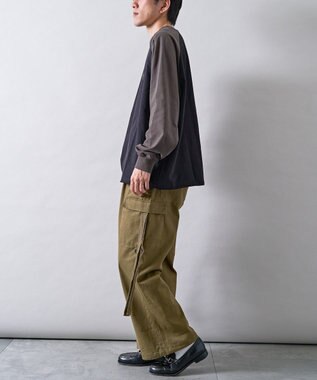 CRAFT STANDARD BOUTIQUE ワンポイント刺繍ラグランロンＴ Black