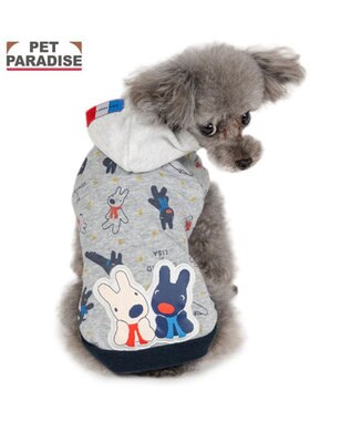 PET PARADISE リサとガスパール  パーカー 総柄 小型犬