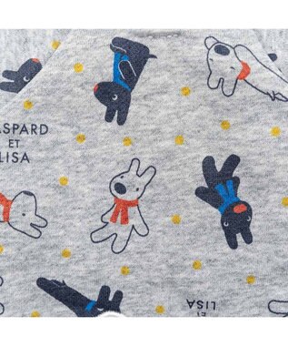 PET PARADISE リサとガスパール  パーカー 総柄 小型犬 グレー