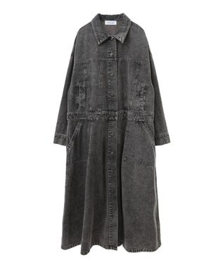 Green Parks ■ＥＳＣＡＲ　デニムロングジャケットワンピース Gray