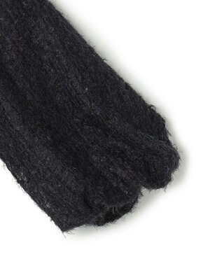 UNFILO エアリーヤーン ギャザーブラウス ネイビー