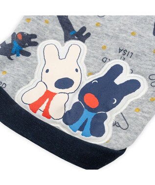 PET PARADISE リサとガスパール  パーカー 総柄 小型犬 グレー