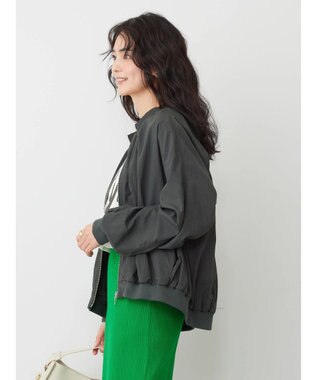 AMERICAN HOLIC 撥水加工ギャザーブルゾン Charcoal Gray