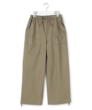 J.PRESS YORK STREET 【WOMEN】ソフトコットン ワイドベイカー パンツ カーキ系