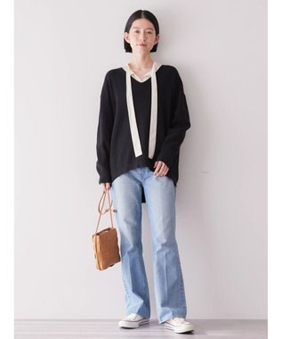 AMERICAN HOLIC イージーケア２ＷＡＹボウタイブラウス Ivory